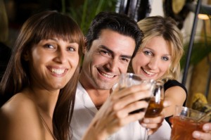 Friends at a Bar